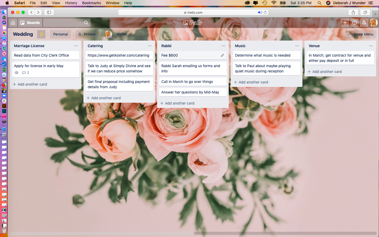 Planning Our Wedding - image 1 - student project