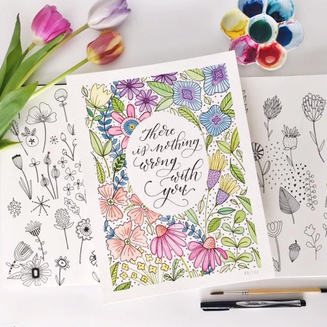 Whimsical Florals - image 1 - student project