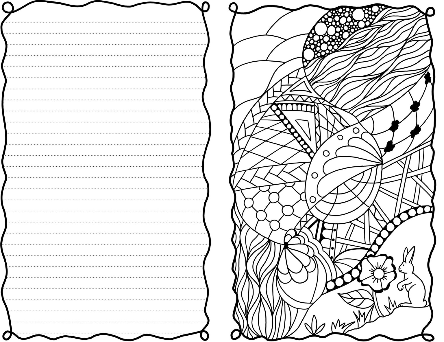 Finding Calm - A Coloring Journal - image 1 - student project