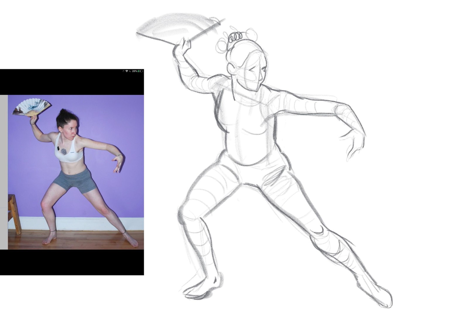 Gesture Drawing Sketches - image 8 - student project