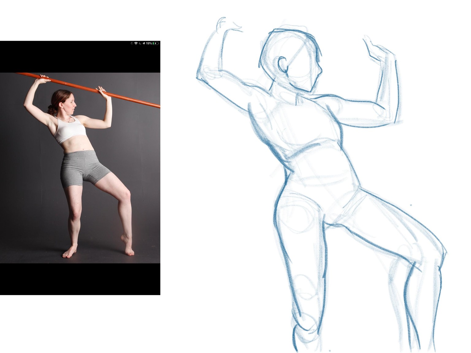 Gesture Drawing Sketches - image 4 - student project