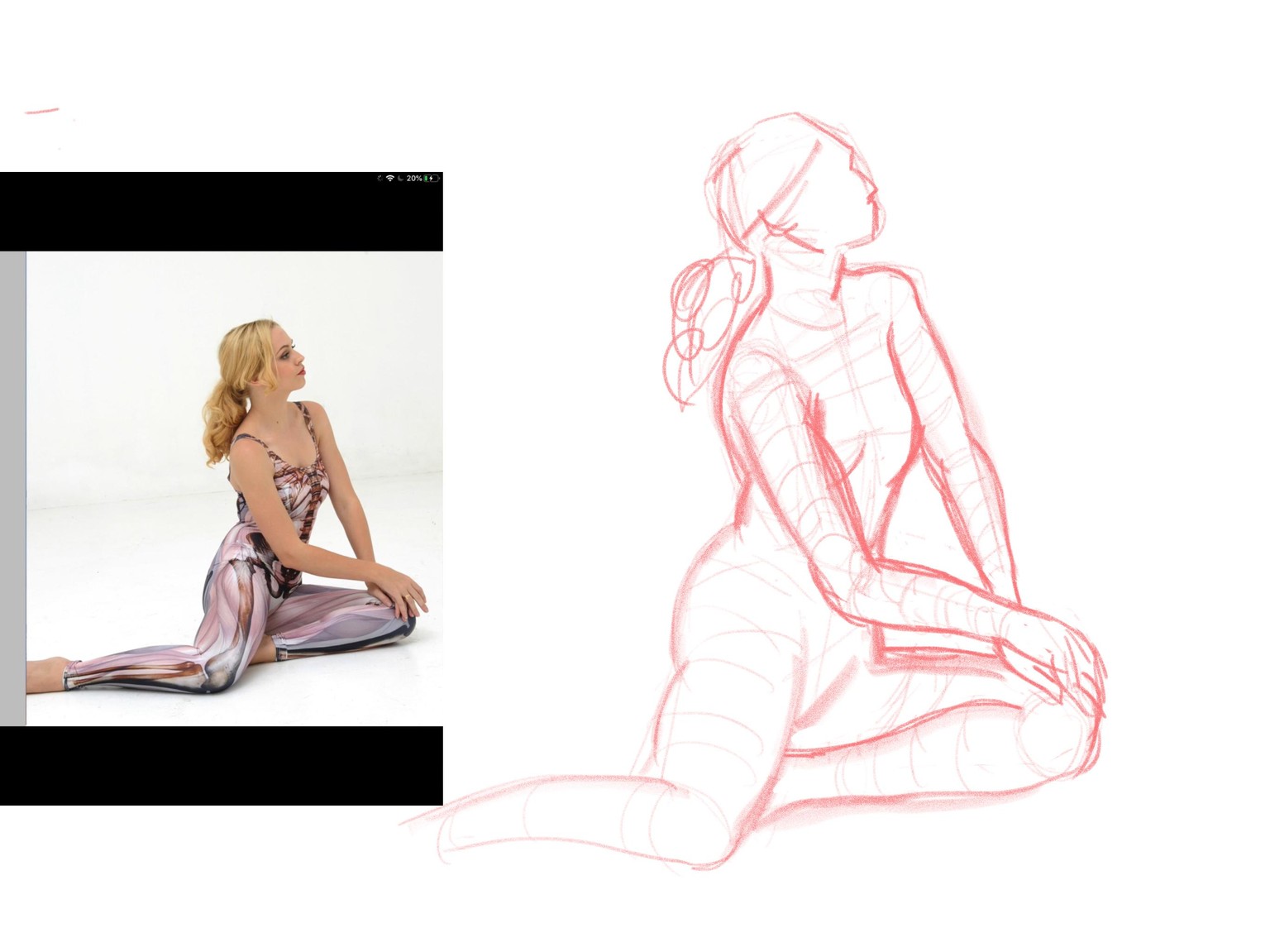 Gesture Drawing Sketches - image 7 - student project