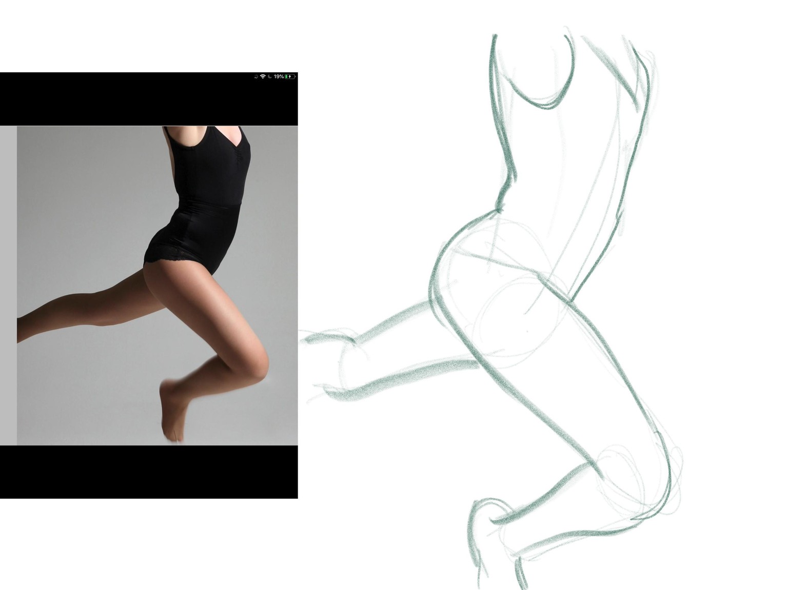 Gesture Drawing Sketches - image 2 - student project