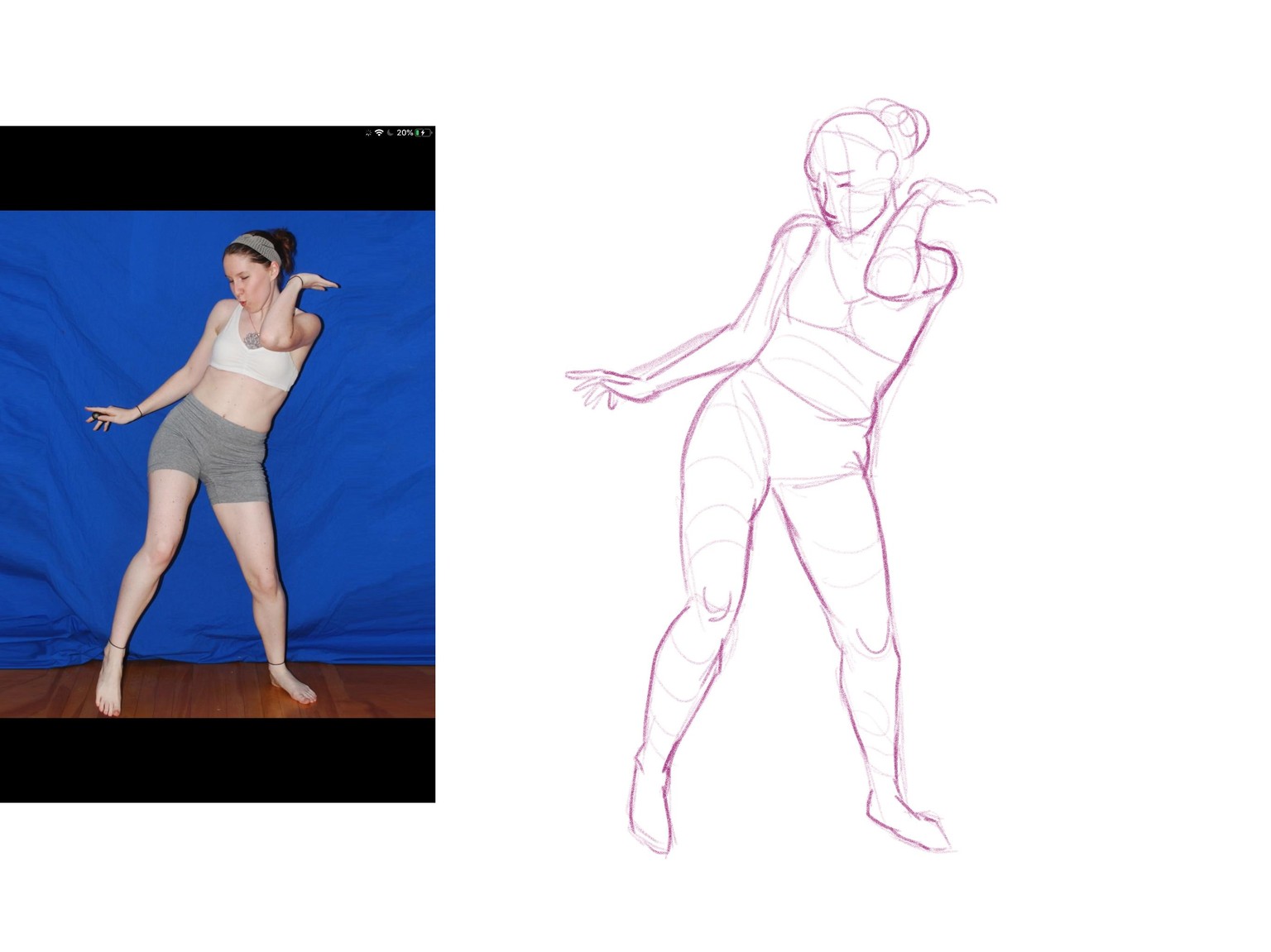 Gesture Drawing Sketches - image 6 - student project