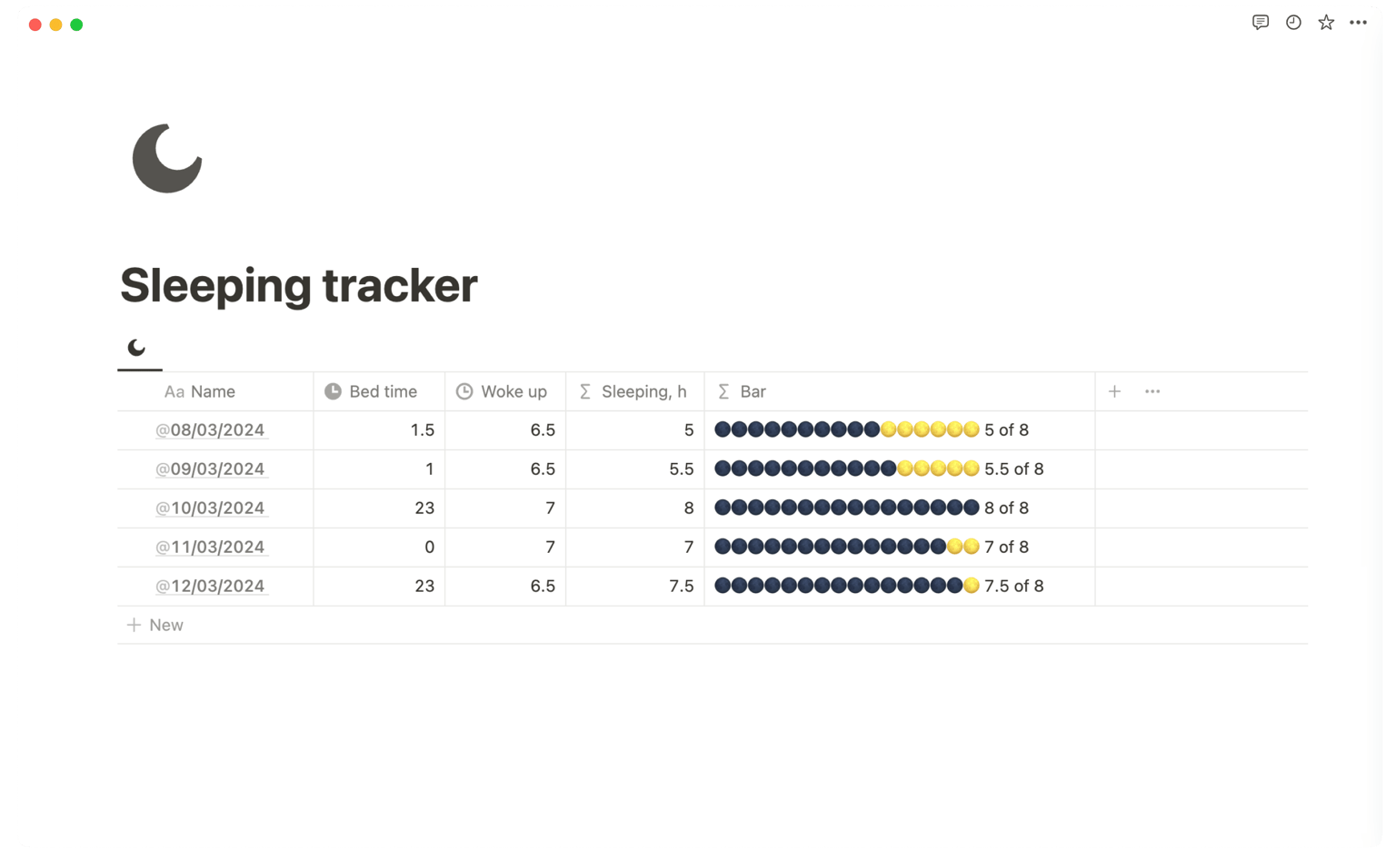 Progress for the Income Tracker in Notion - image 4 - student project