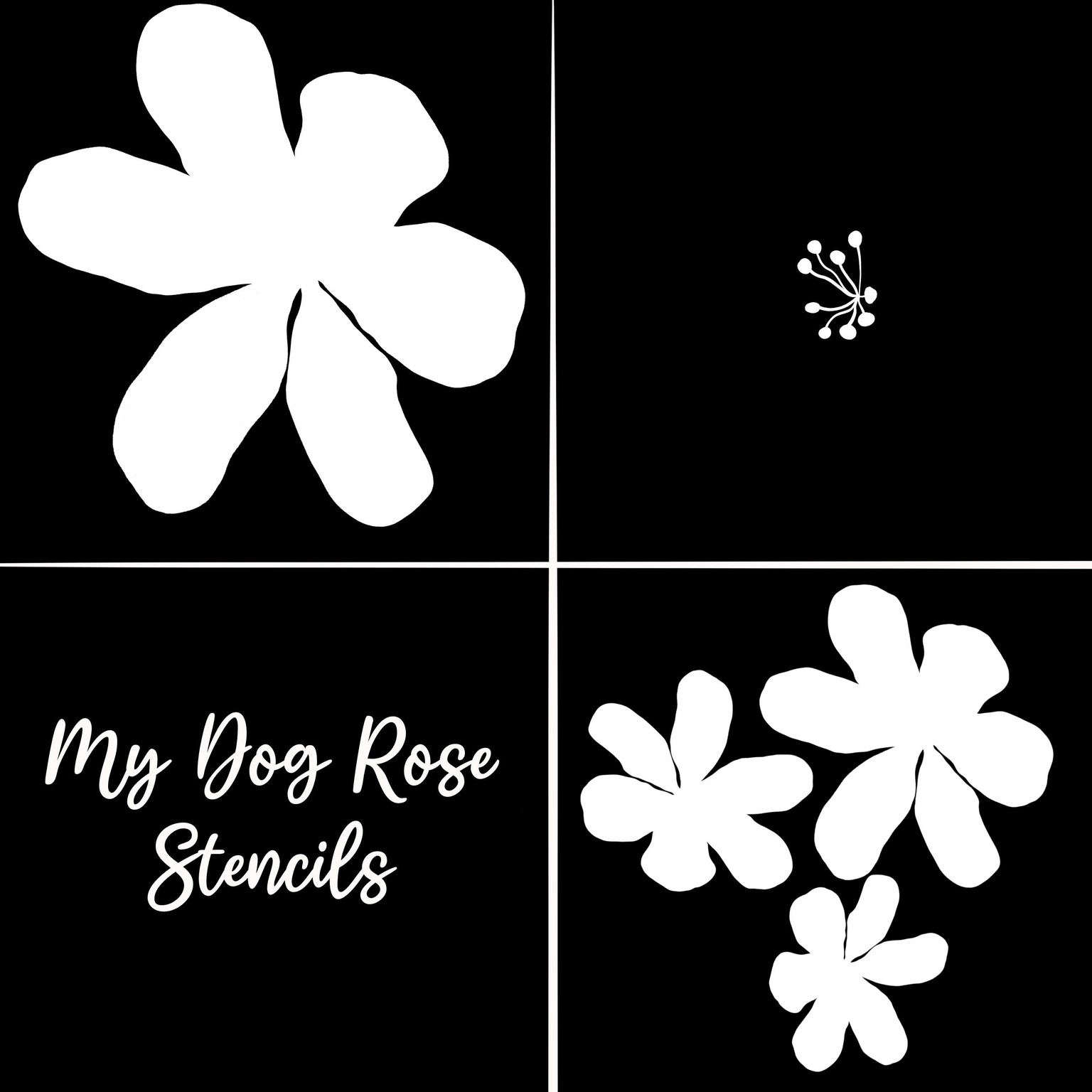 My Dog Rose Stencil Process - image 2 - student project