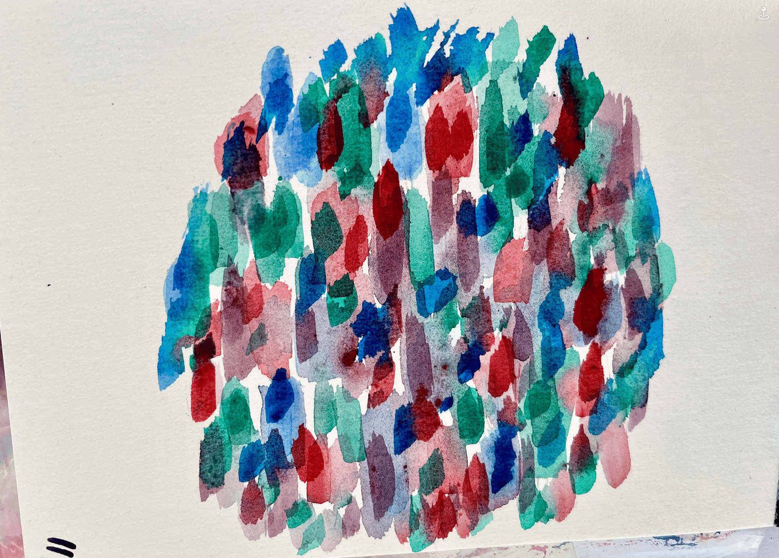 My watercolour dabs circle - image 1 - student project
