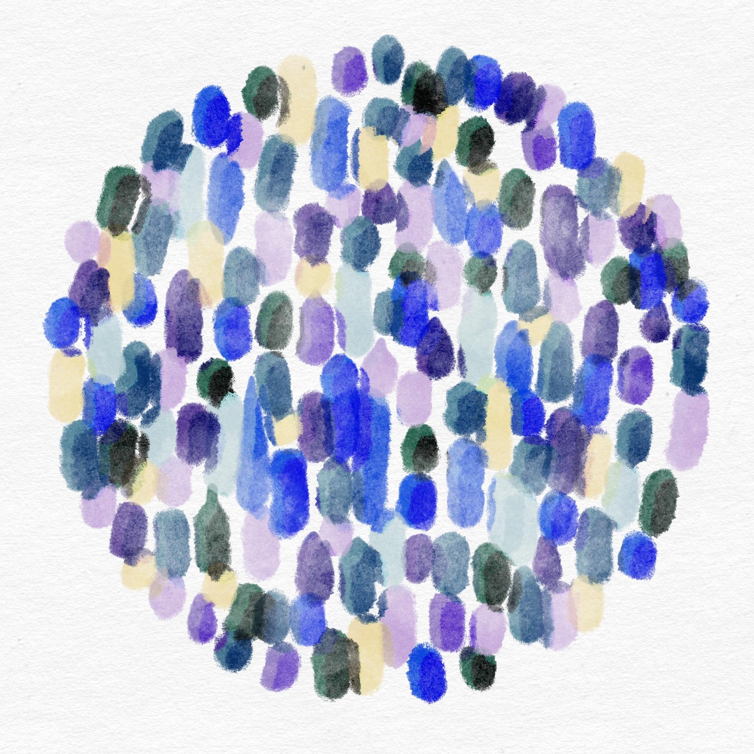 My watercolour dabs circle - image 2 - student project