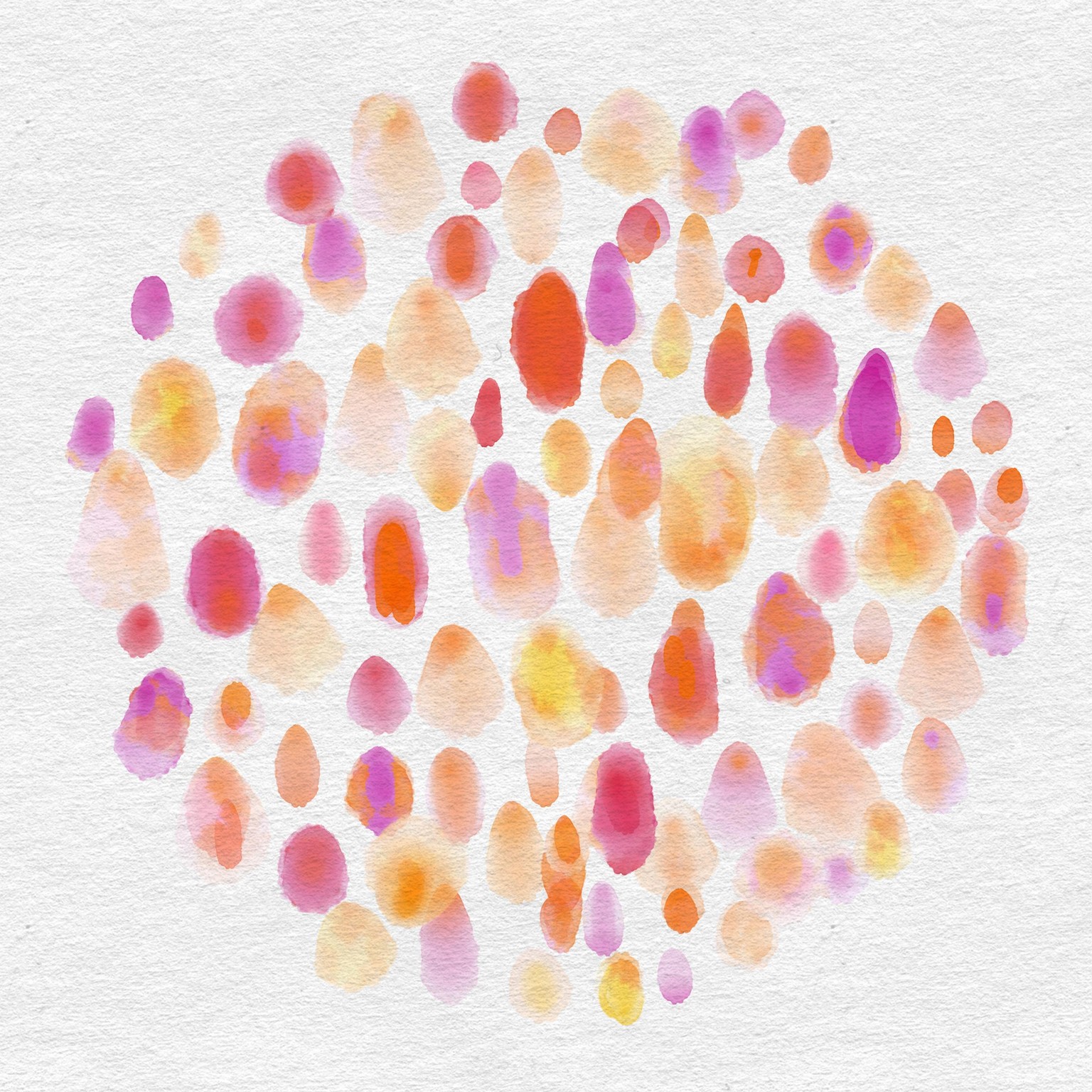 My watercolour dabs circle - image 3 - student project