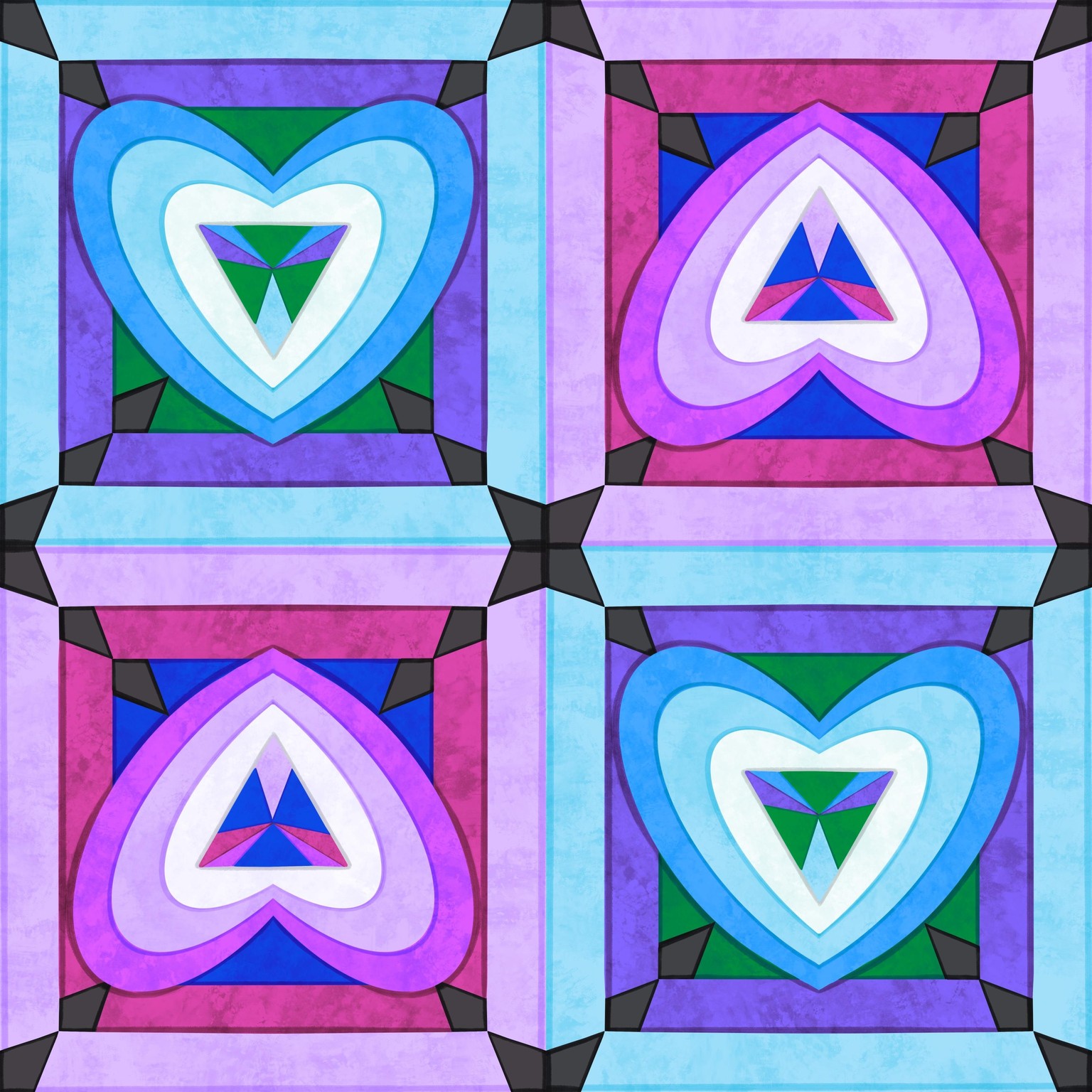 Granny Squares, Hearts & Patterns - image 7 - student project