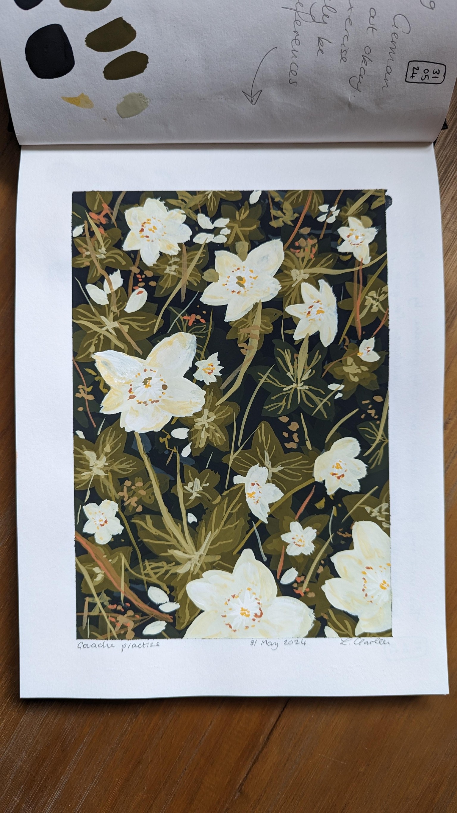 Flowers in Gouache - image 3 - student project