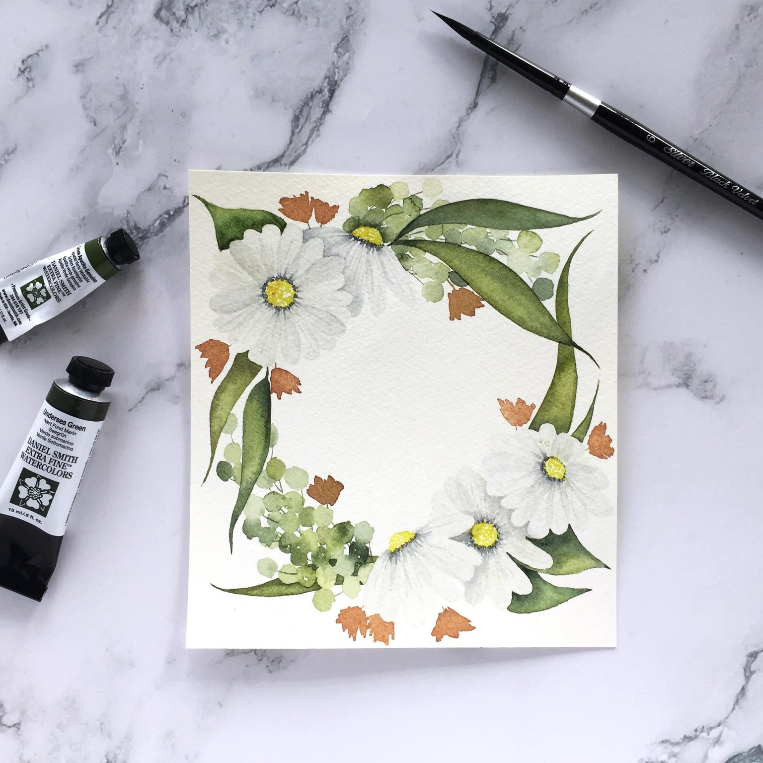 Watercolor Daisies - image 1 - student project