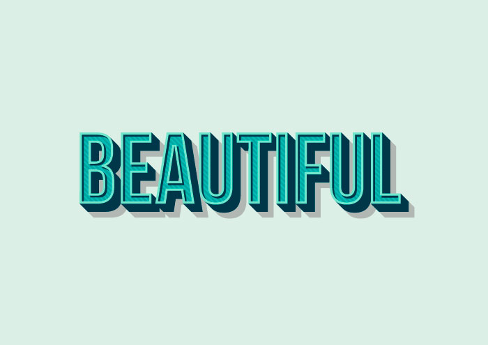 Easy 3D Text Effects in Adobe Illustrator - image 1 - student project