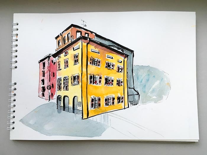 Urban sketching - image 3 - student project