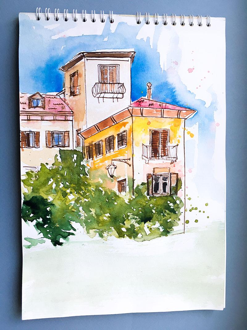 Urban sketching - image 1 - student project