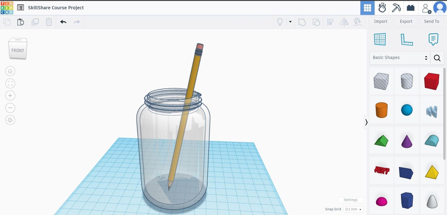 Mason Jar with Pencil - image 1 - student project
