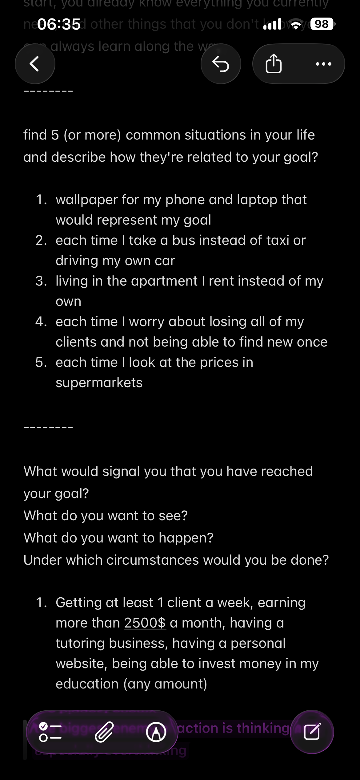My answers, thoughts and notes - image 3 - student project