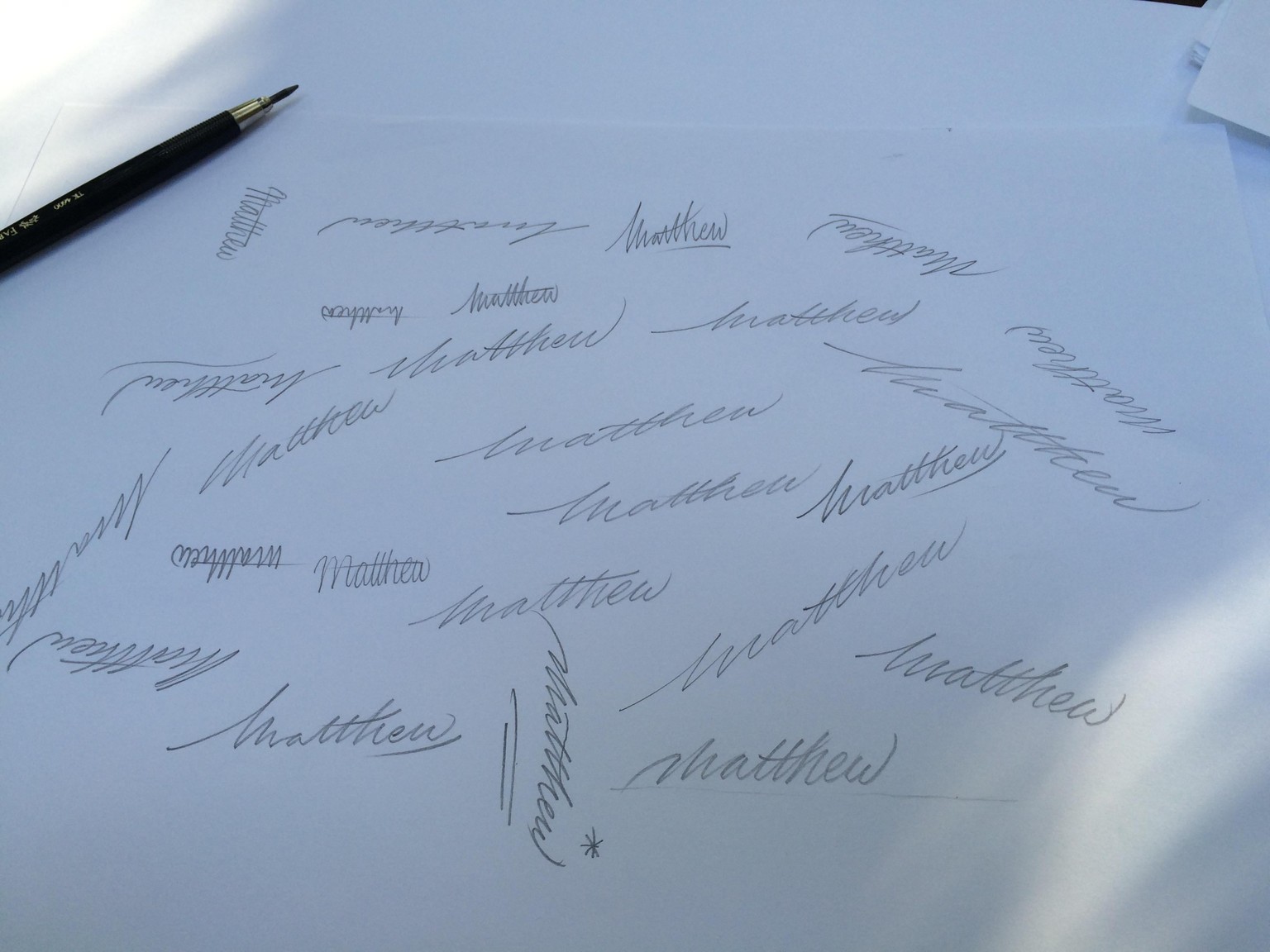 Sample Project: My first name as a signature logo - image 4 - student project