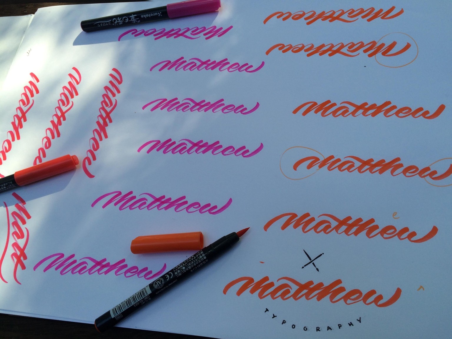 Sample Project: My first name as a signature logo - image 6 - student project