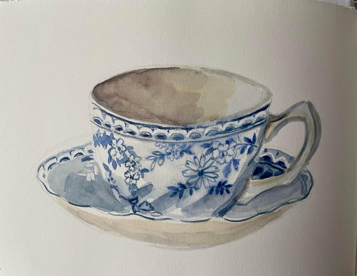 Blue Willow teacup day 7 - image 2 - student project