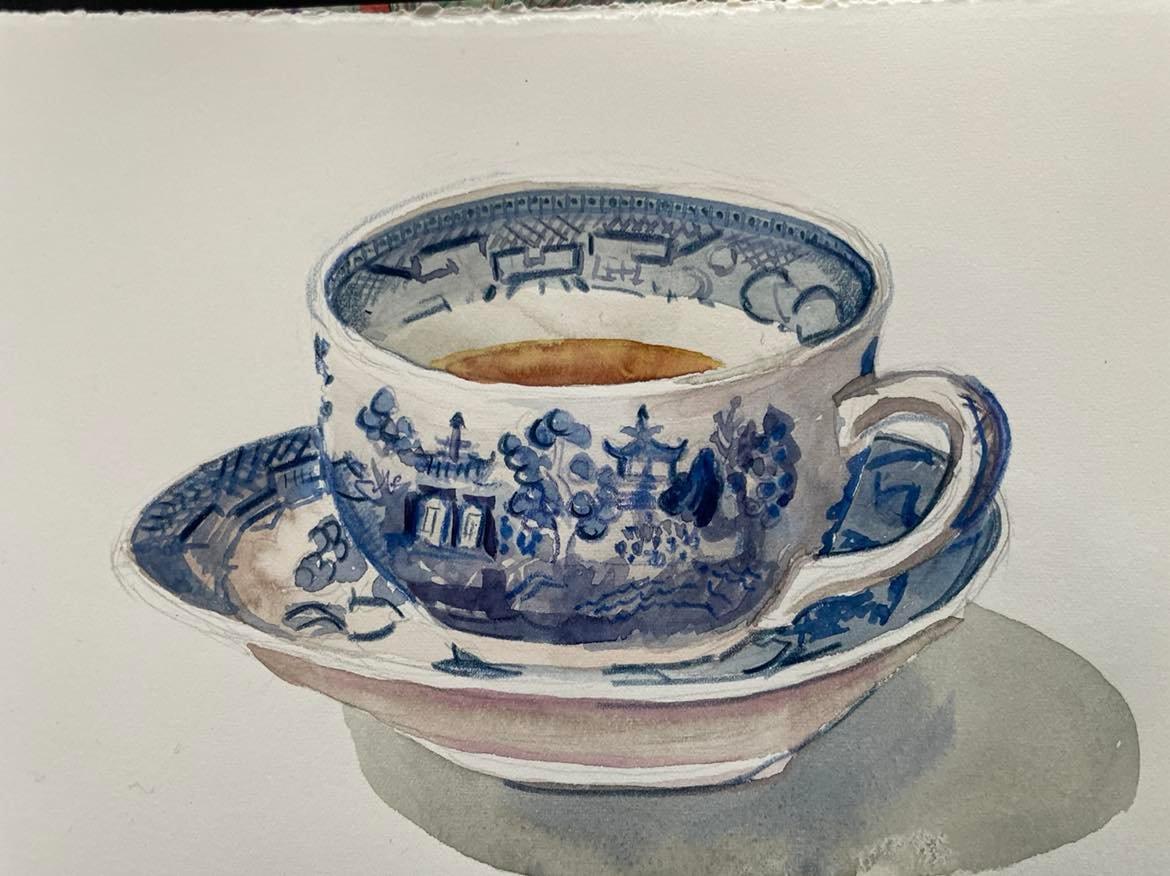 Blue Willow teacup day 7 - image 1 - student project