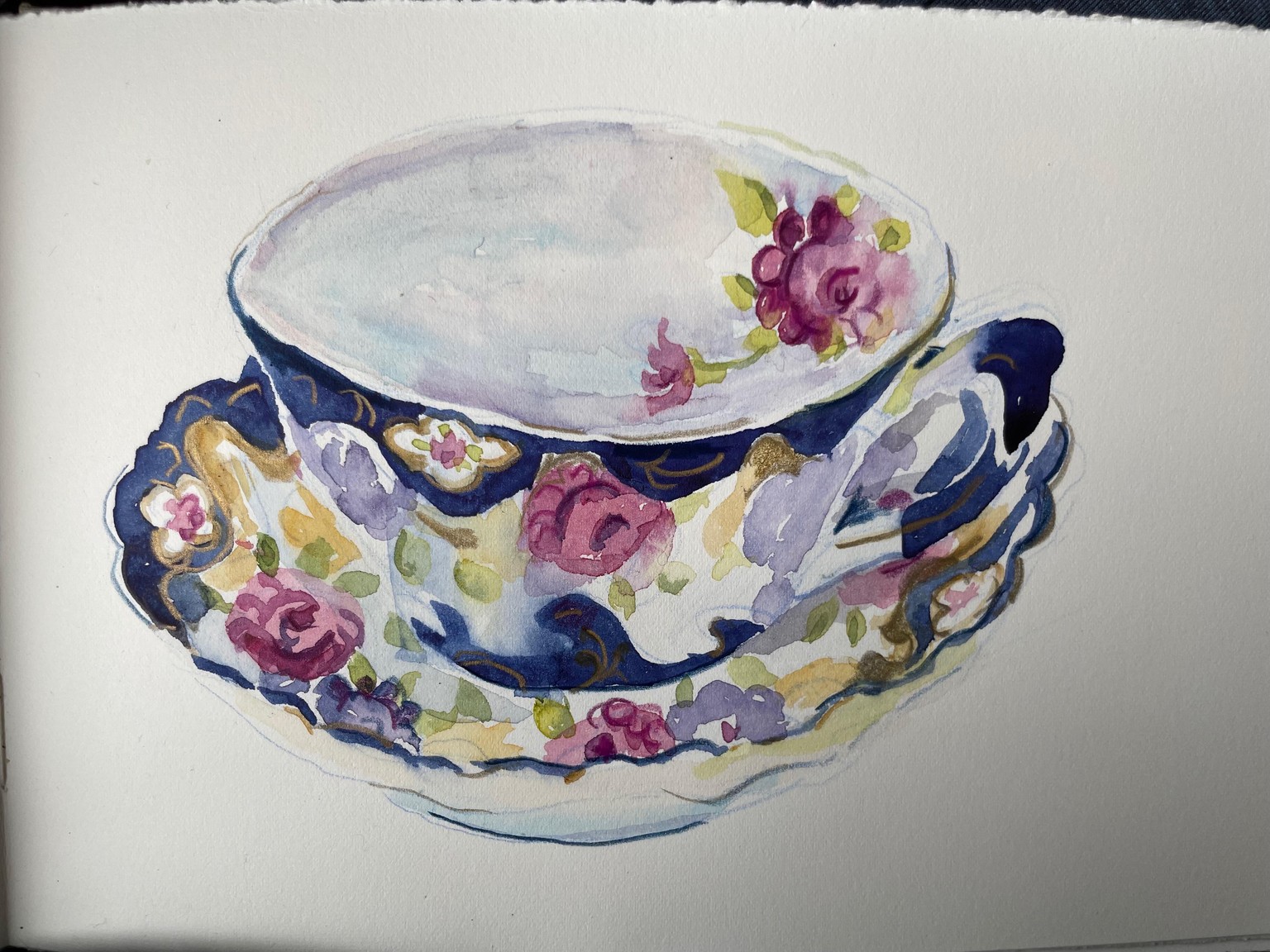 Blue Willow teacup day 7 - image 3 - student project