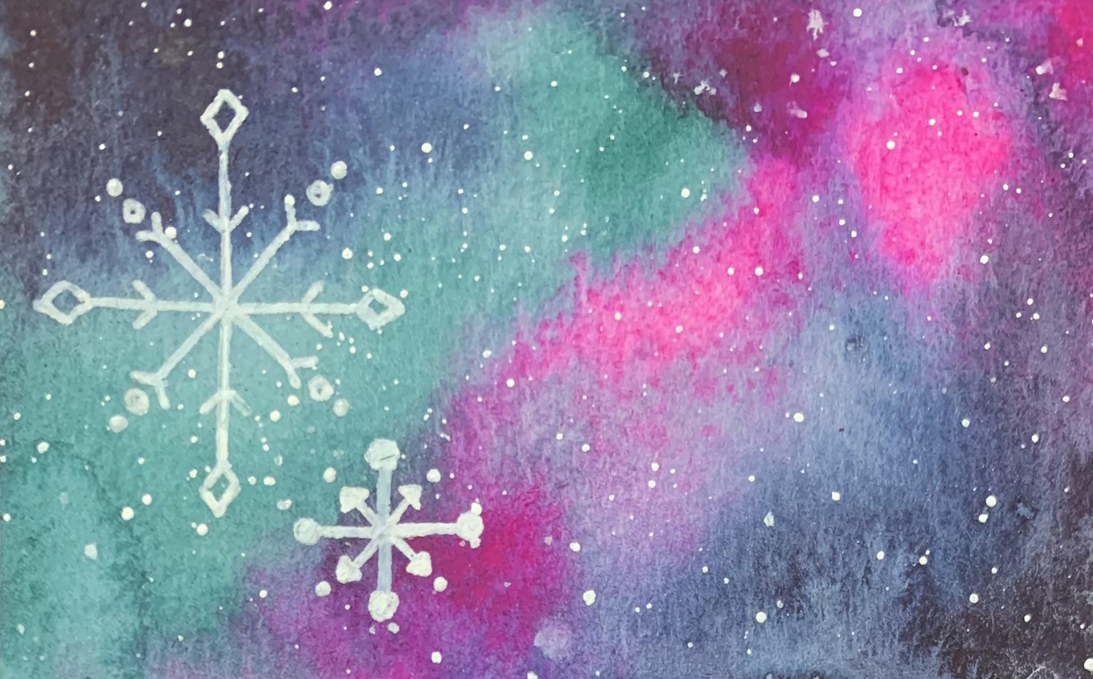 Falling Snow Holiday Cards - image 1 - student project