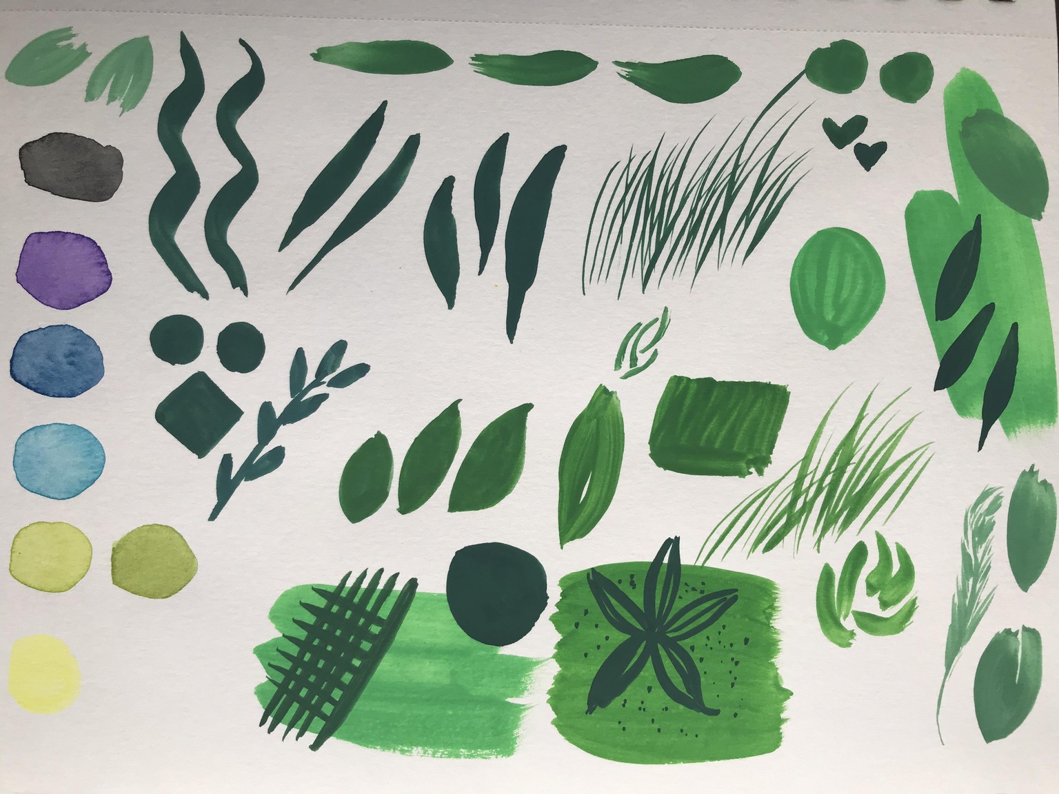 Gouache Flower Doodles - image 2 - student project