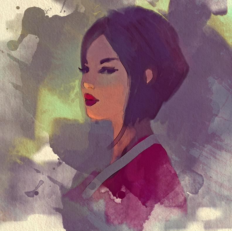 Digital Painting to Watercolor - image 1 - student project