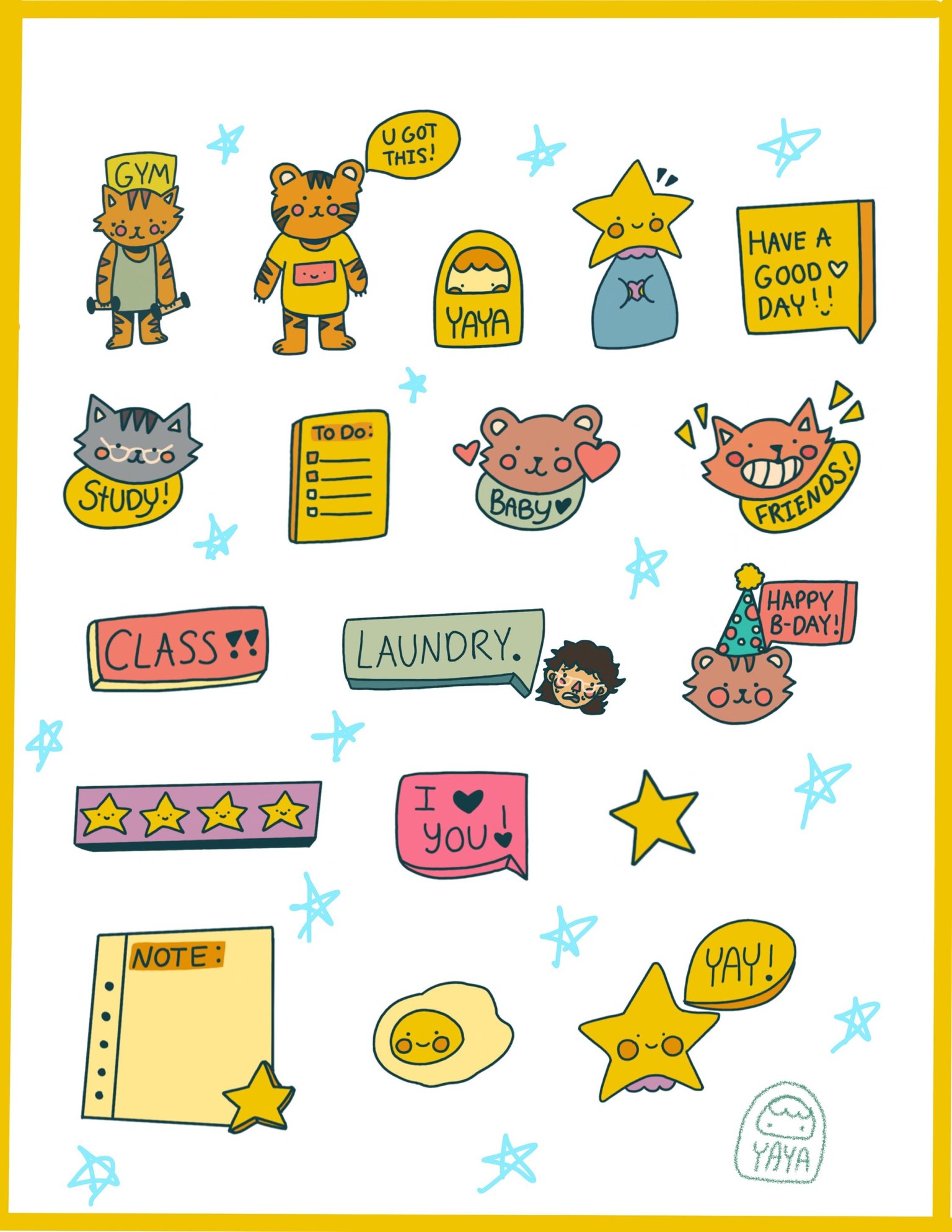 Sticker Designs for Good Notes - image 2 - student project