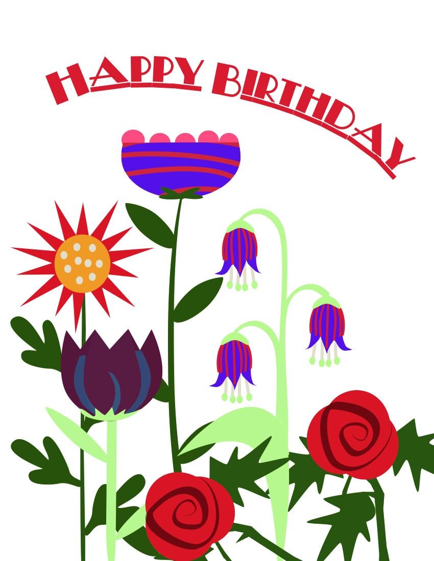 Birthday Card using Graphic - image 1 - student project