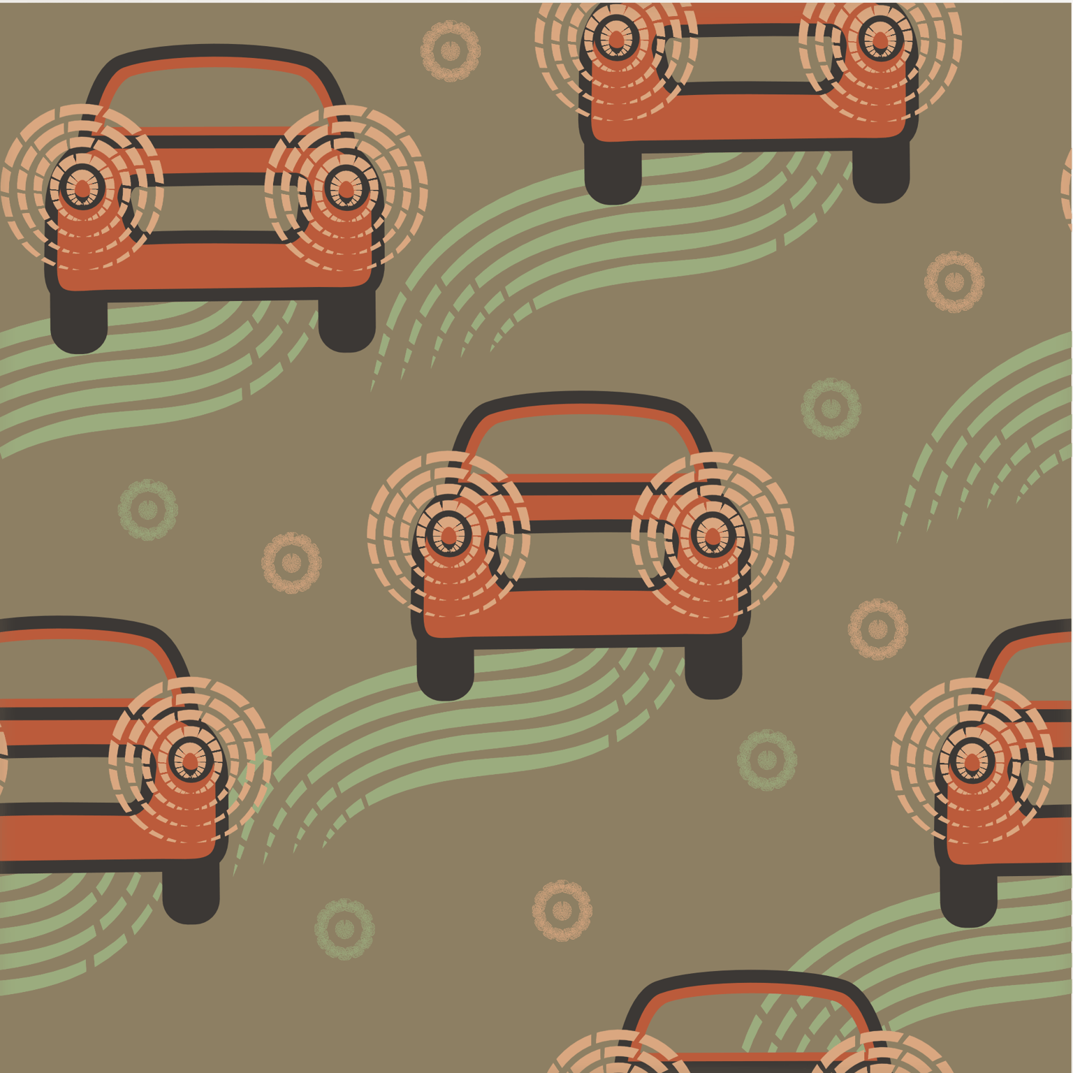 Repeat pattern using vector shapes... - image 1 - student project