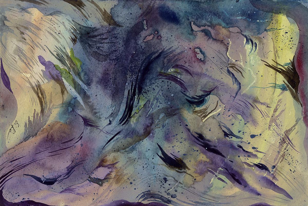 From Watercolor painting & Pencil drawing to Logo design & Abstract stuff. - image 5 - student project
