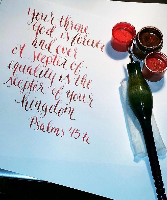 modern calligraphy practic - image 2 - student project