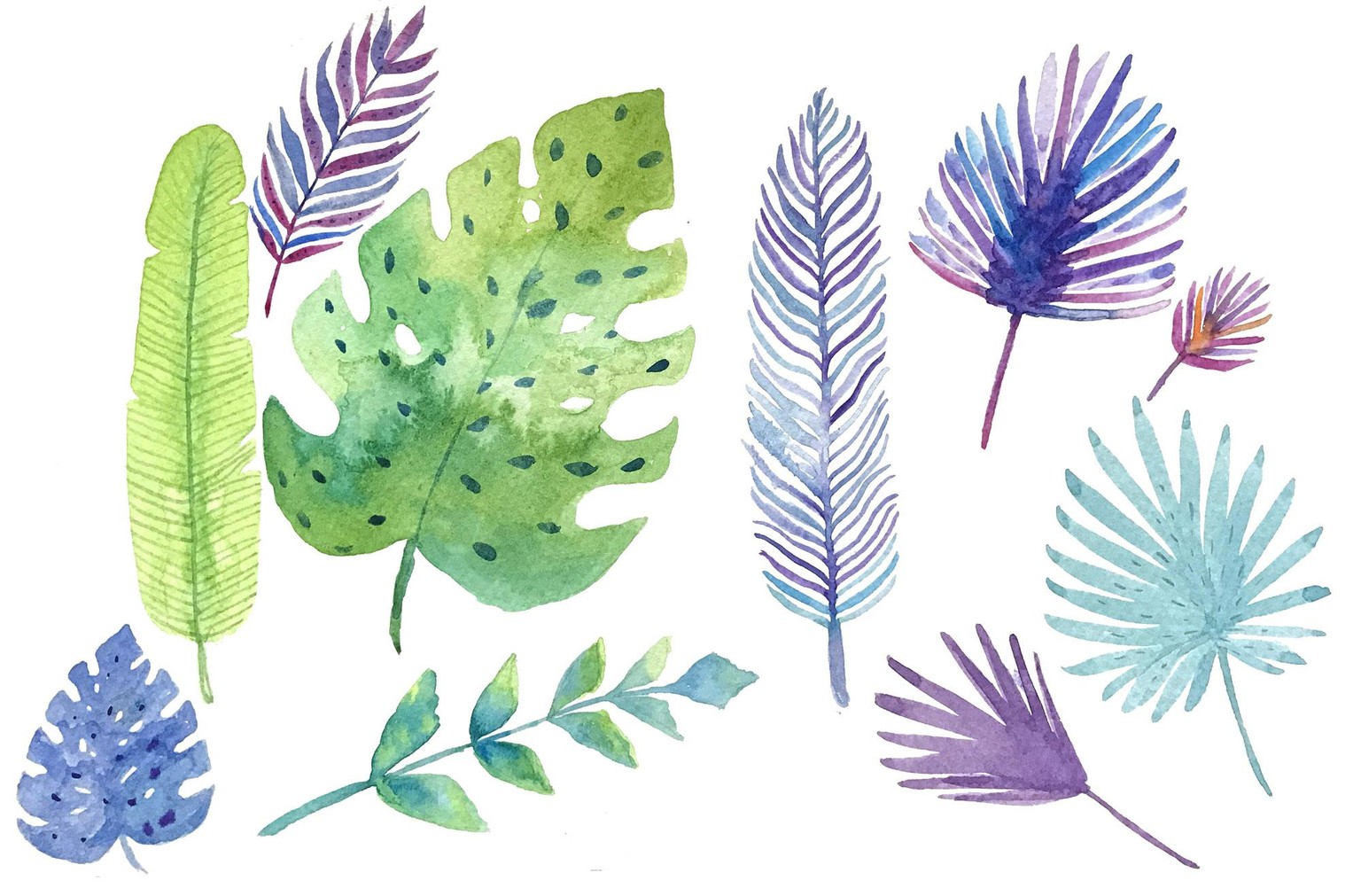 Fun Vibrant Tropical Foliage - image 2 - student project
