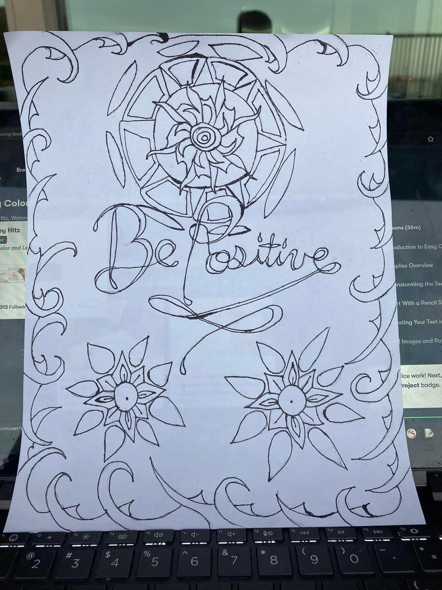 My first coloring book page. - image 1 - student project