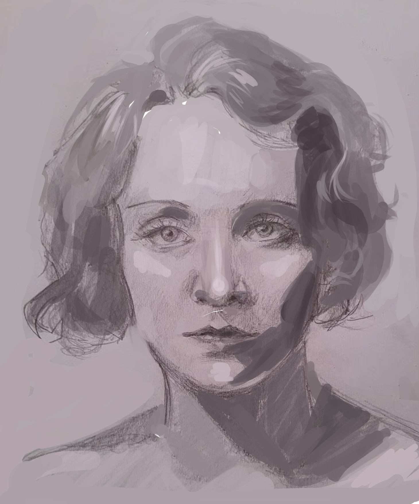 Portrait of Marlene Dietrich - image 2 - student project