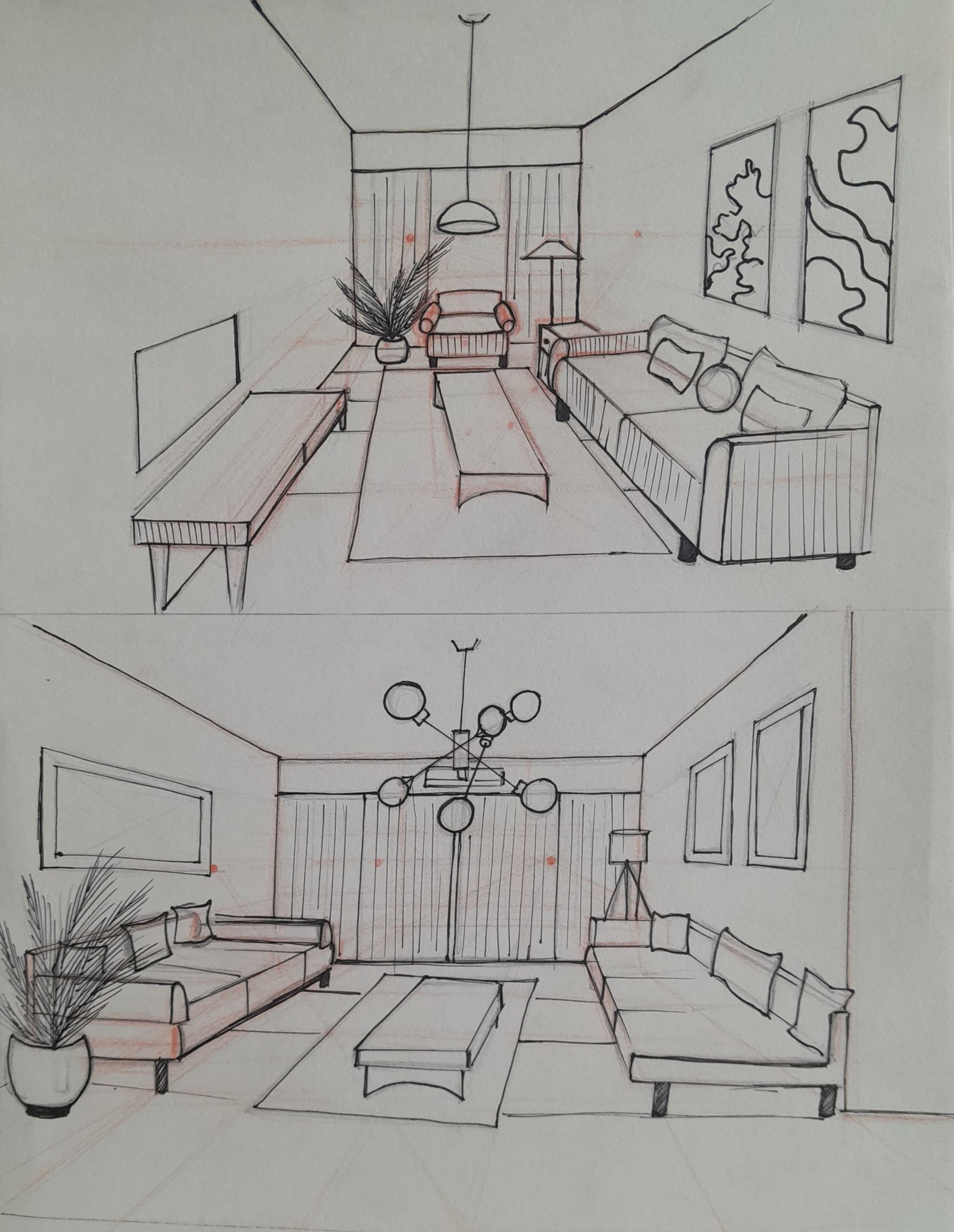 Interior Sketches - image 1 - student project