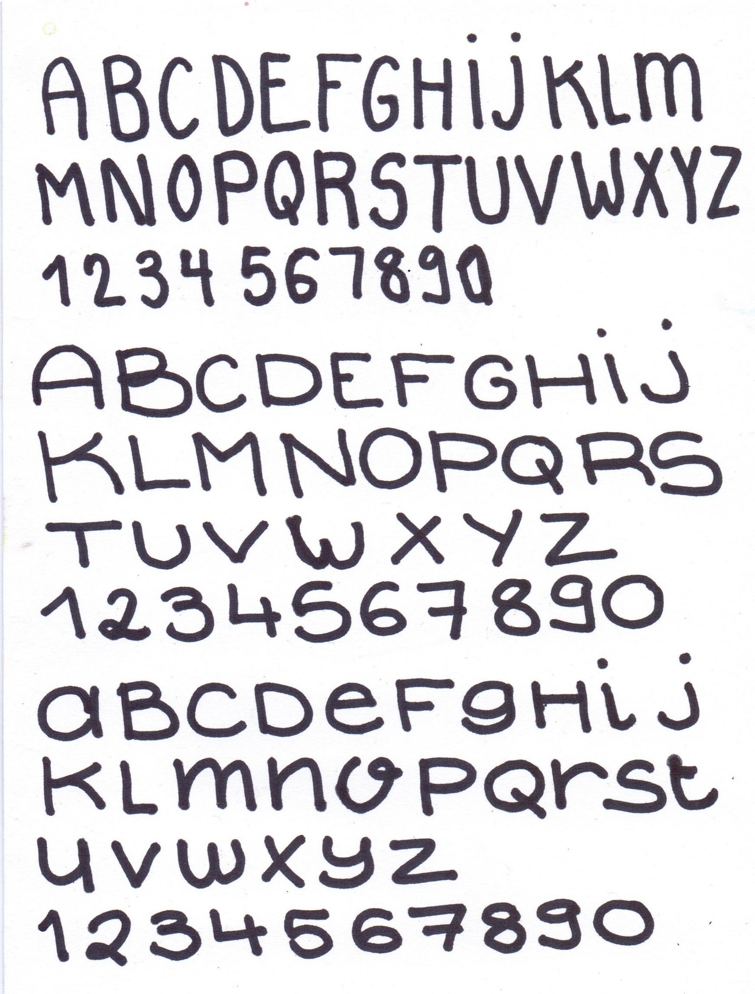 [Complete] Sans serif lettering - 6 projects + 9 alphabets + practice - image 1 - student project