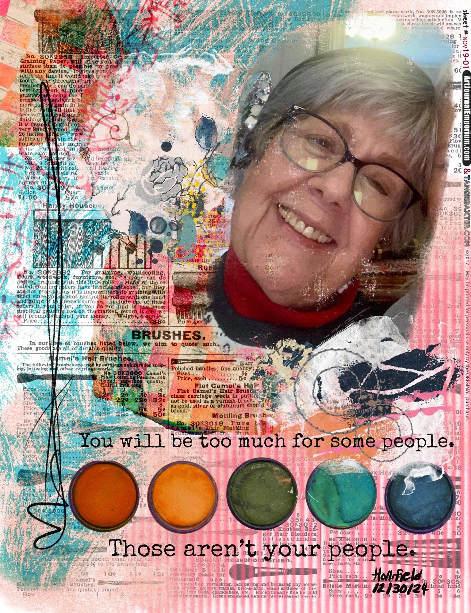 Art journal page - image 1 - student project