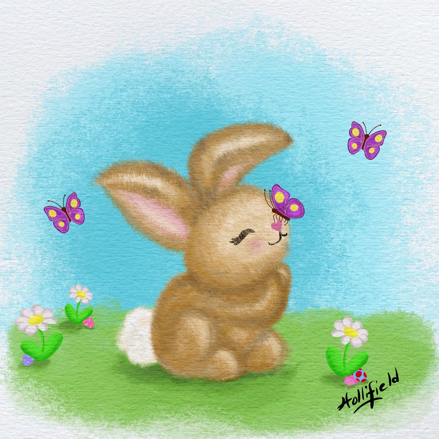 Henry the Hedgehog and a bunny - image 2 - student project