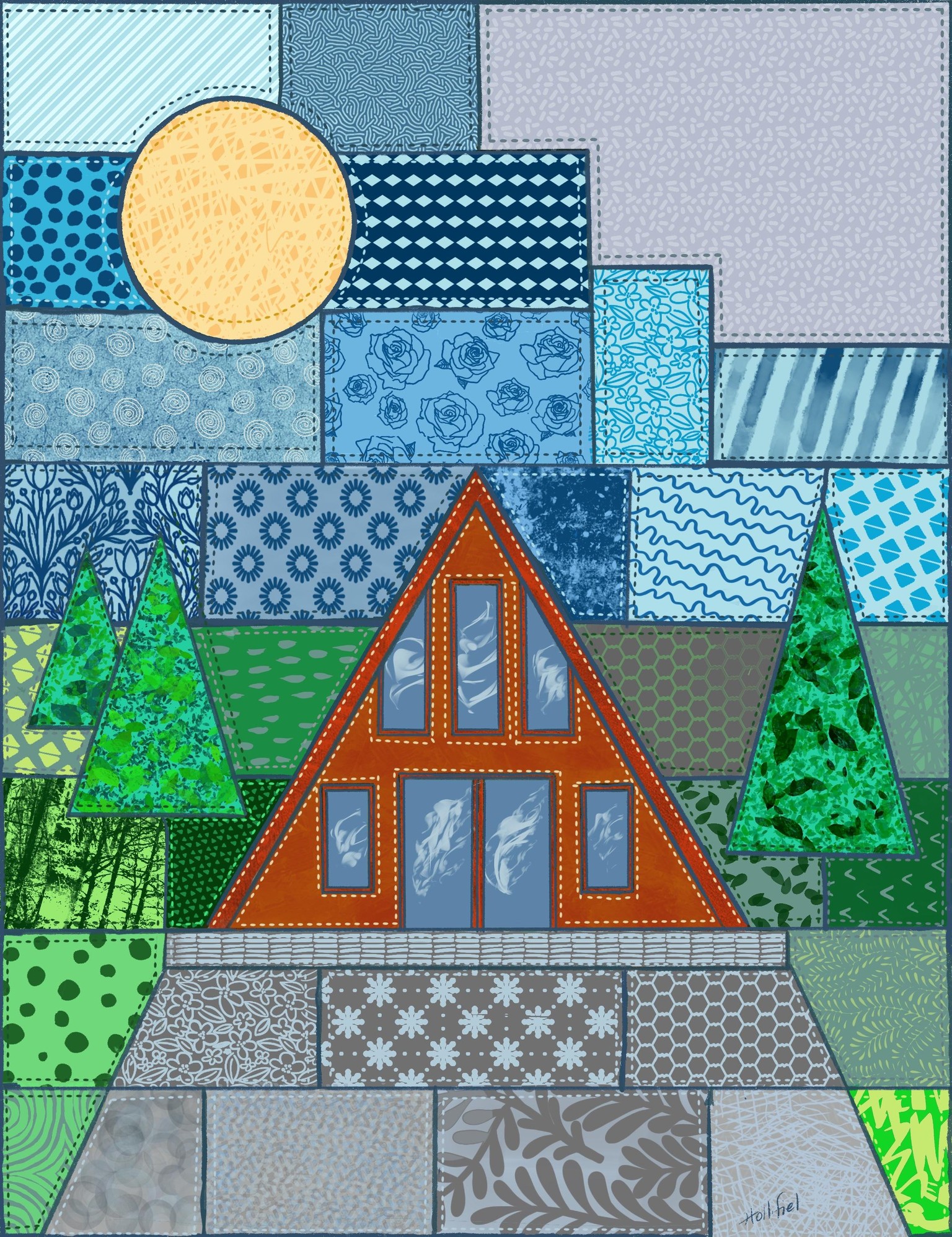 Quilted cabin - image 1 - student project