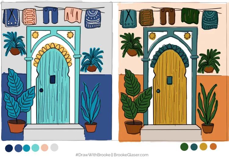 Experimenting with color palettes - image 2 - student project
