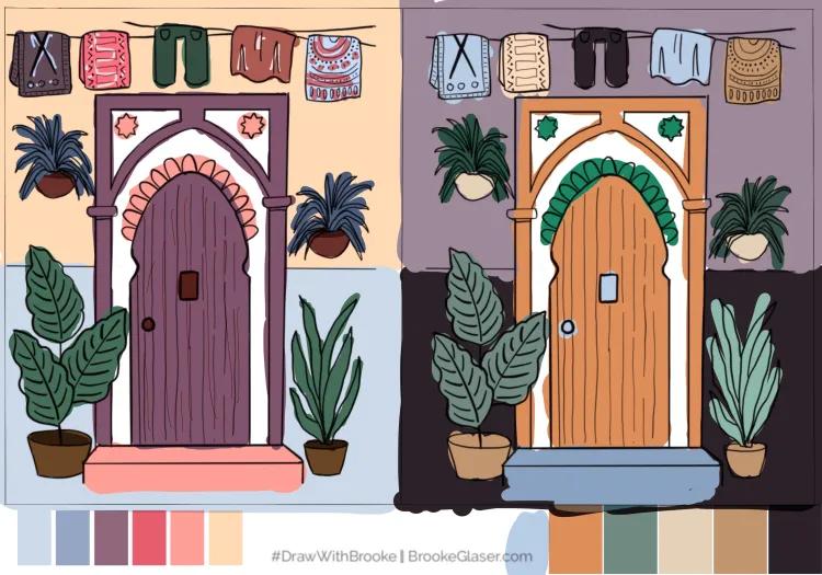 Experimenting with color palettes - image 1 - student project