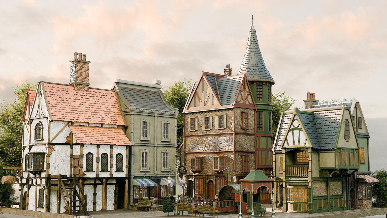 3DT Victorian Town Block - image 2 - student project