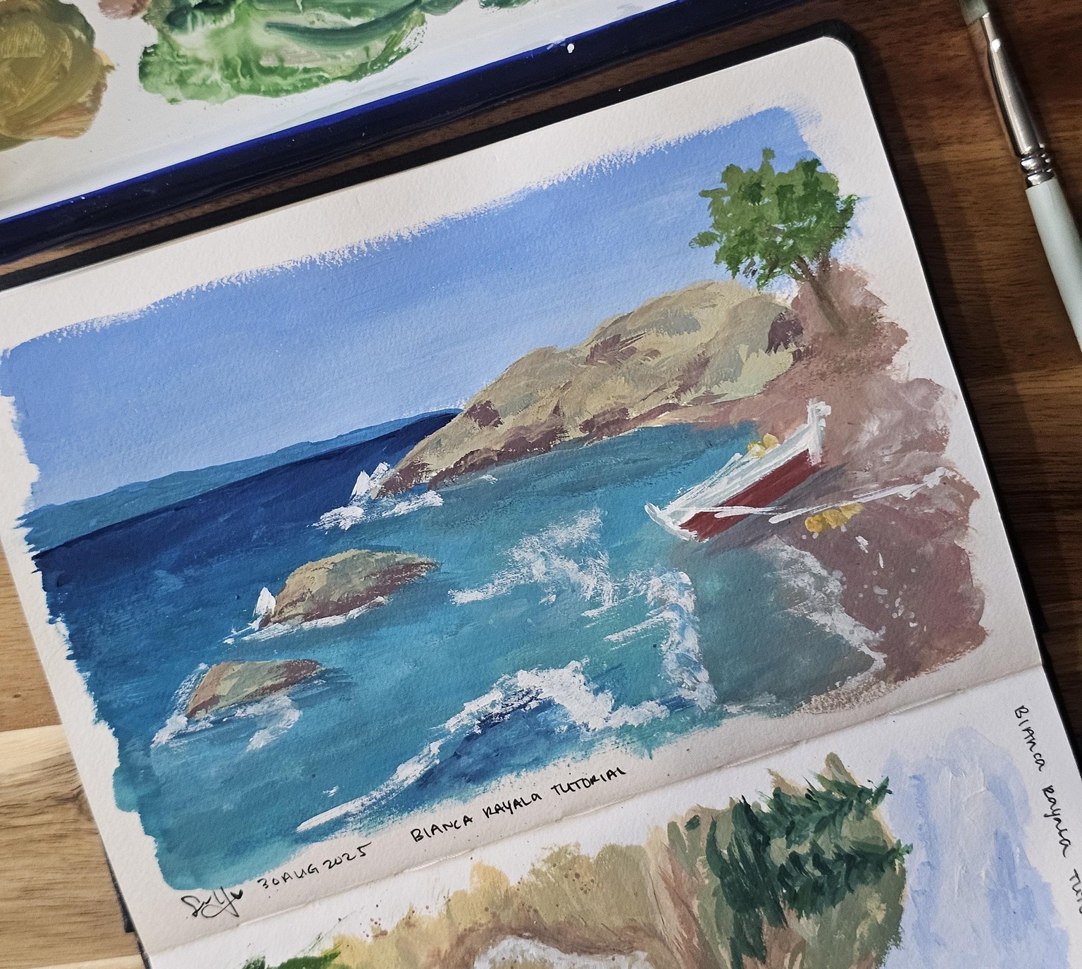 Expressive Gouache Landscapes - image 2 - student project