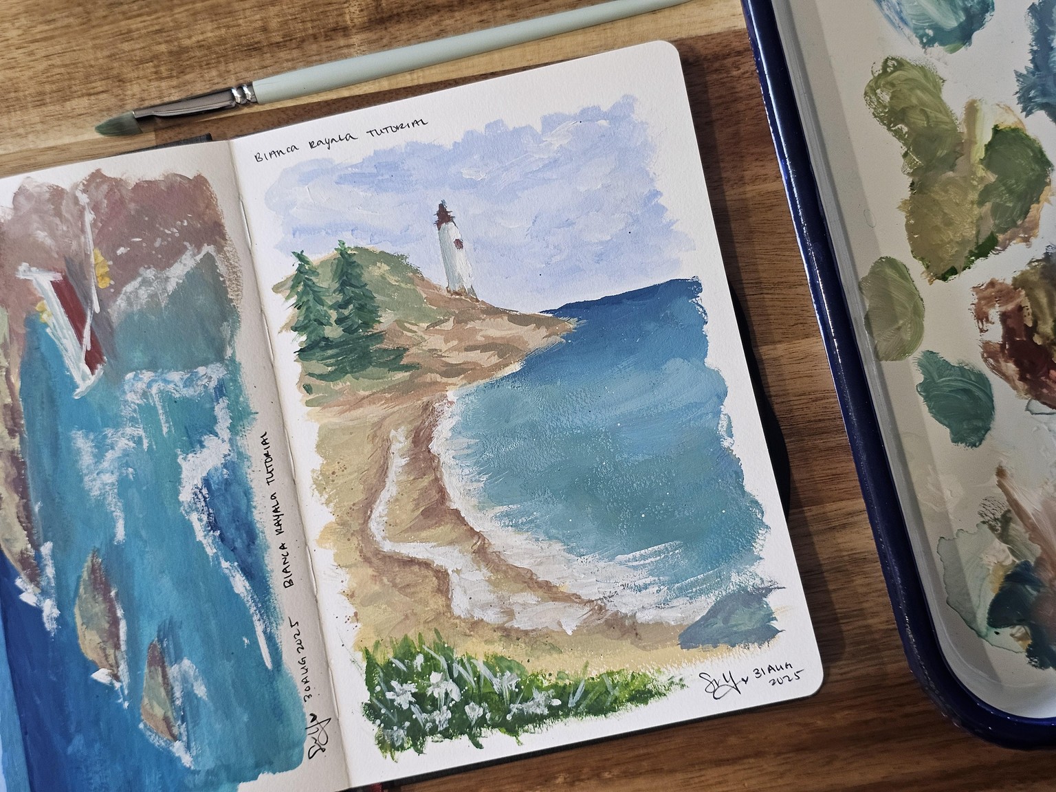 Expressive Gouache Landscapes - image 1 - student project