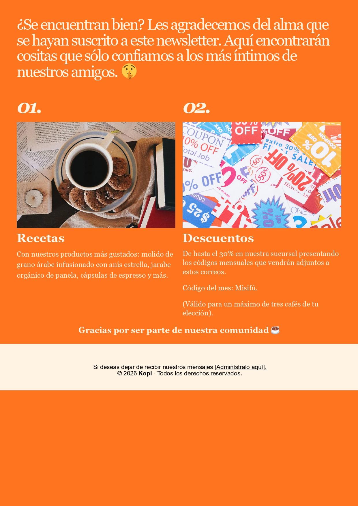 Project for the Design Emails in Canva: A Quick Start Guide class - image 3 - student project