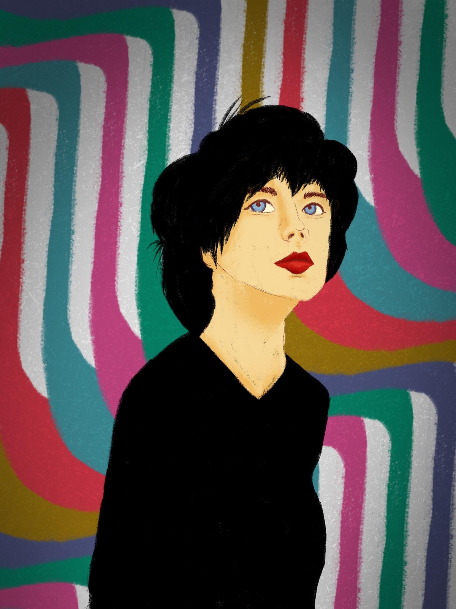 Bridget Riley Portrait - image 2 - student project