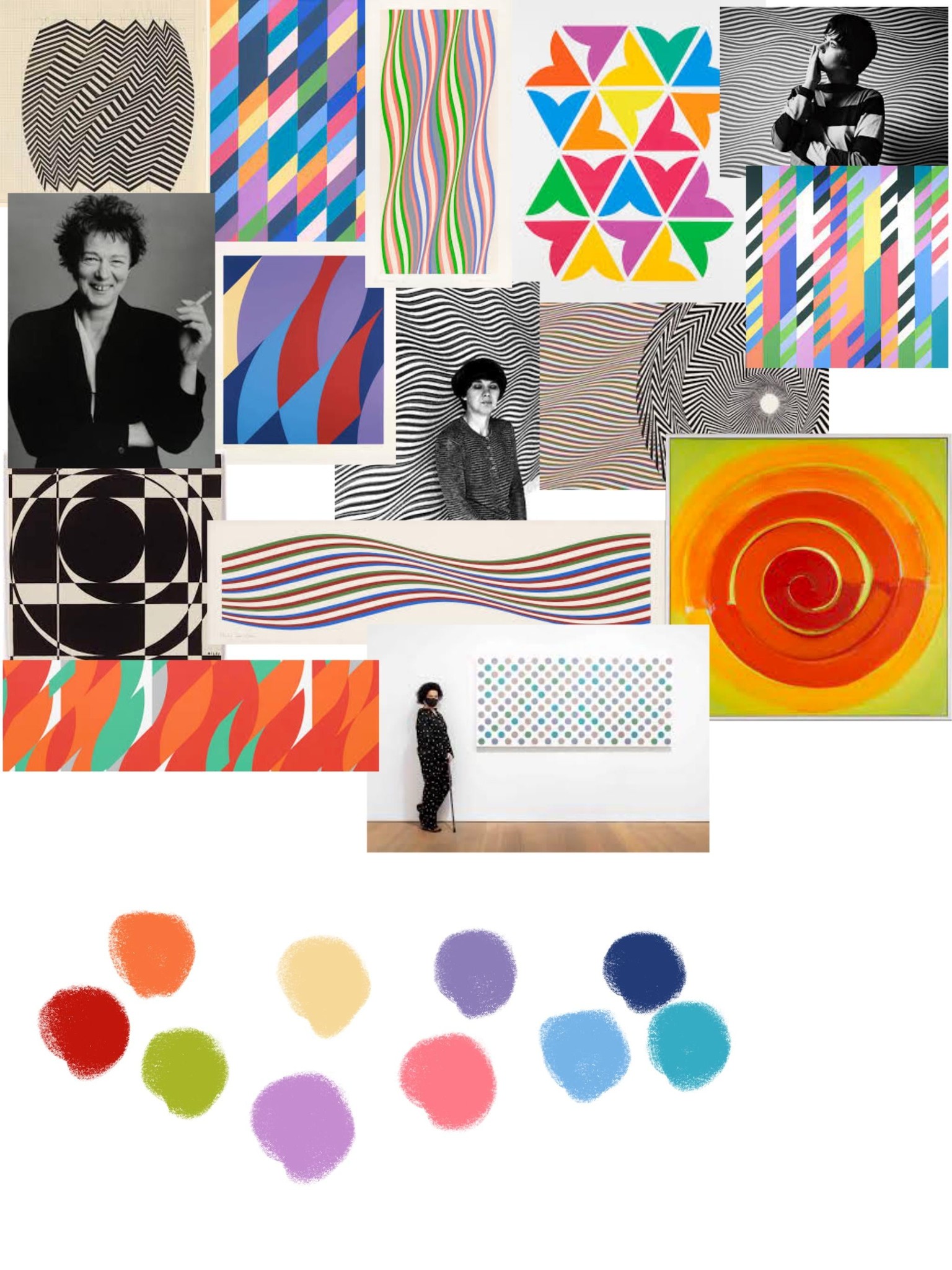 Bridget Riley Portrait - image 1 - student project